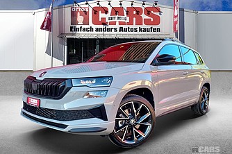 SKODA, Karoq 2.0 TSI SportLine 4x4 DSG, Steel Grau, Geländewagen/SUV, Mech.-Aut. 7-Gang, 190 PS