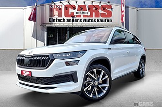 SKODA, Kodiaq 2.0 TSI Sportline 4x4 DSG, Moon Weiss met., Geländewagen/SUV, Mech.-Aut. 7-Gang, 190 PS