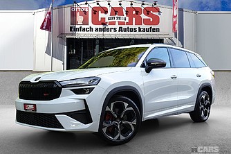 SKODA, Kodiaq NEW 2.0 TSI RS 4x4, Moon Weiss met., Geländewagen/SUV, Mech.-Aut. 7-Gang, 265 PS
