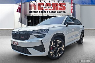 SKODA, Kodiaq NEW 2.0 TSI RS 4x4, Moon Weiss met., Geländewagen/SUV, Mech.-Aut. 7-Gang, 265 PS