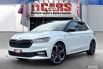 SKODA, Fabia 1.0 TSI Monte Carlo DSG, Moon Weiss met., Limousine, Mech.-Aut. 7-Gang, 115 PS