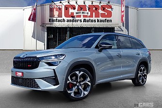 SKODA, Kodiaq NEW 2.0 TSI RS 4x4 DSG, Smokey Diamond-silber met., Geländewagen/SUV, Mech.-Aut. 7-Gang, 265 PS