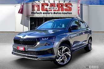 SKODA, Karoq 2.0 TSI SportLine 4x4 DSG, Steel Grau met., Geländewagen/SUV, Mech.-Aut. 7-Gang, 190 PS